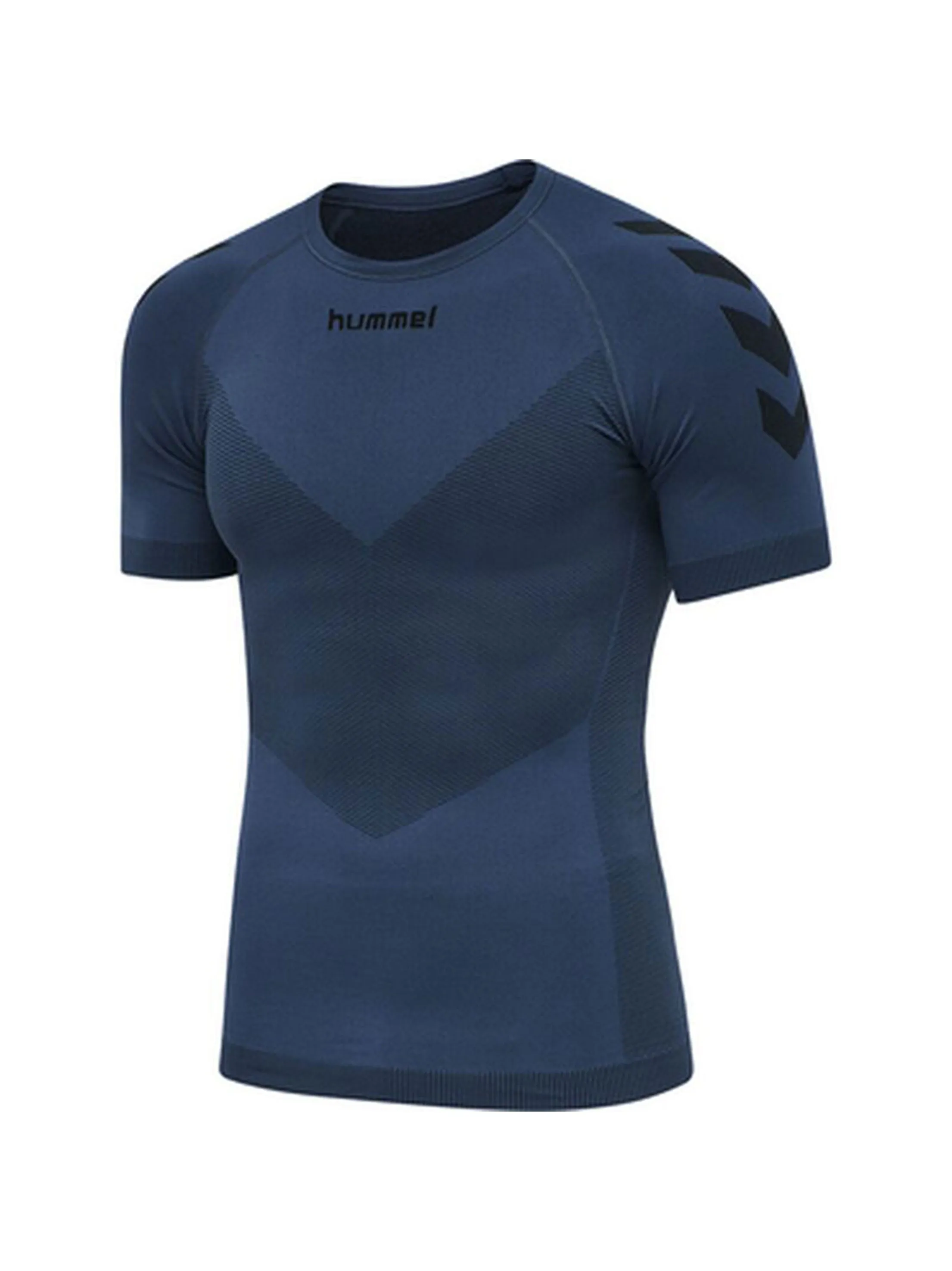 Herren T-Shirt mit Struktur, Dunkelblau
