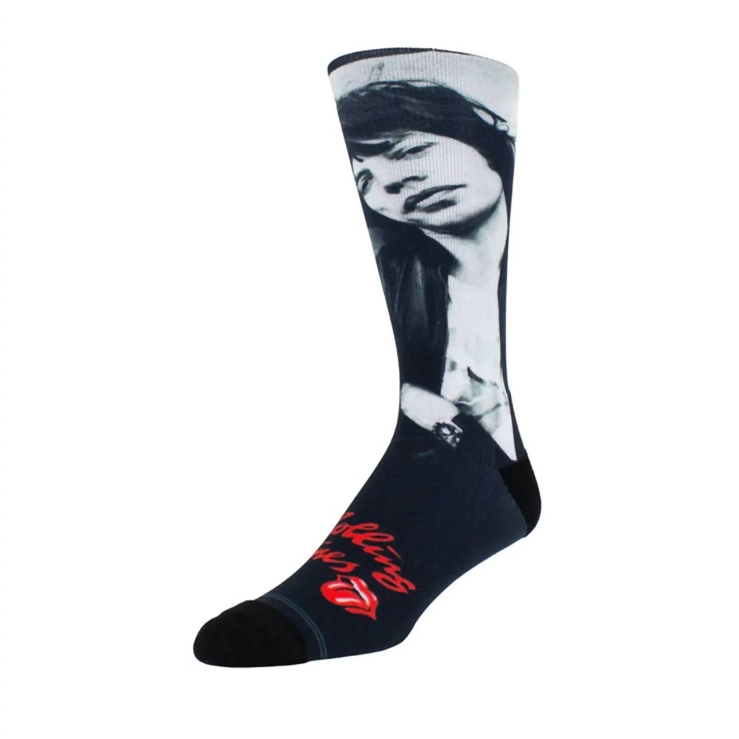Herren The Rolling Stones Mick 1975 Socken in Schwarz