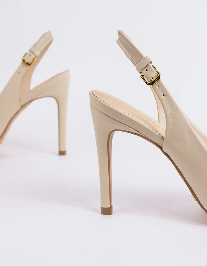 Morisha Off White Leder