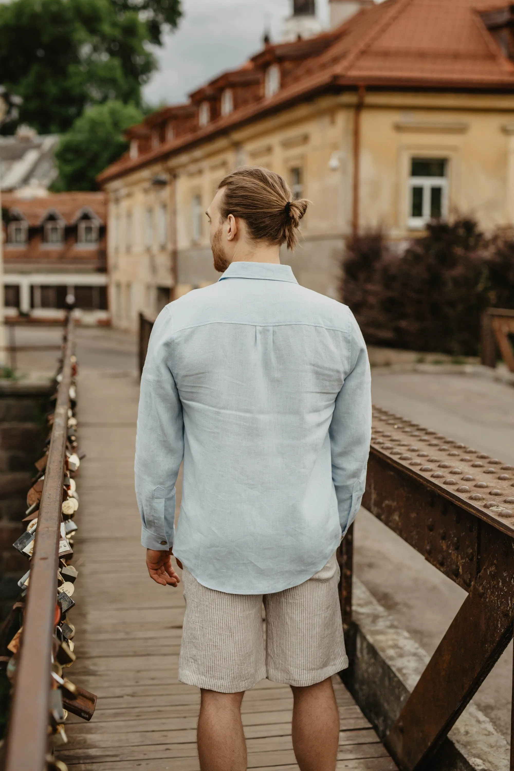 Naglis Herren Leinen Langarmhemd | Mehrere Farben