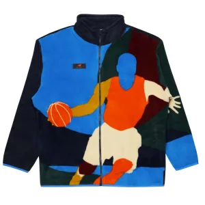 New Balance - Herren Hoops Abstract Polar Fleece Jacke (MJ23584 ECL)