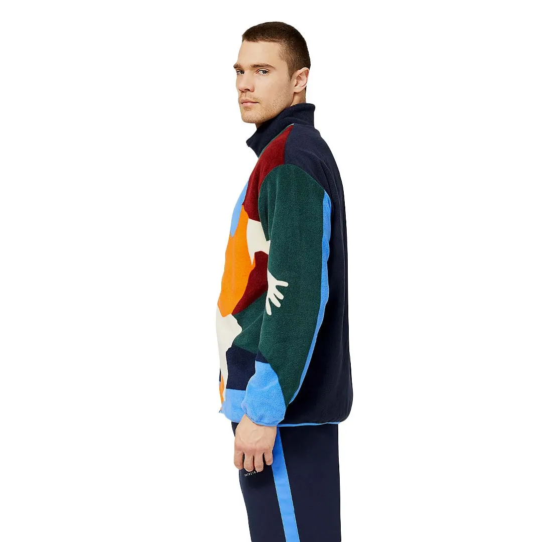 New Balance - Herren Hoops Abstract Polar Fleece Jacke (MJ23584 ECL)
