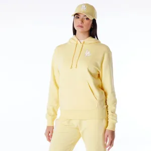New Era Sweatshirts und Hoodies LA Dodgers Damen MLB League Essential Pastellgelber Pullover Hoodie