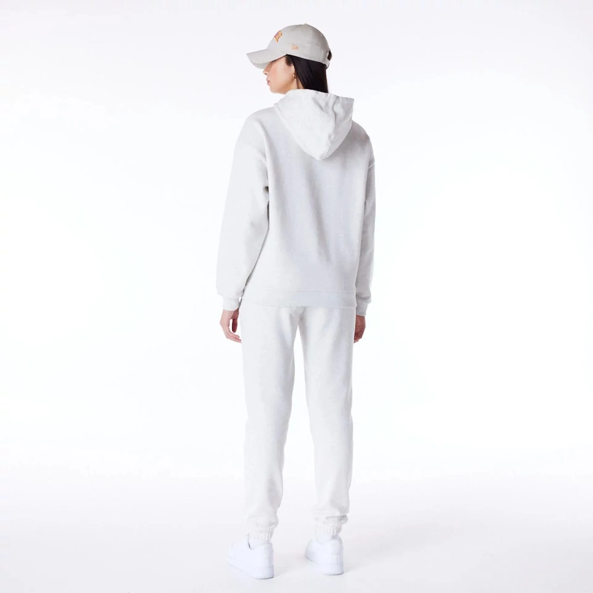 New Era Sweatshirts und Hoodies New Era Infill Grau Übergroßer Pullover Hoodie