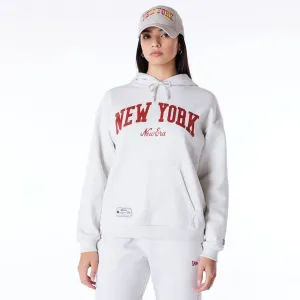 New Era Sweatshirts und Hoodies New Era Infill Grau Übergroßer Pullover Hoodie