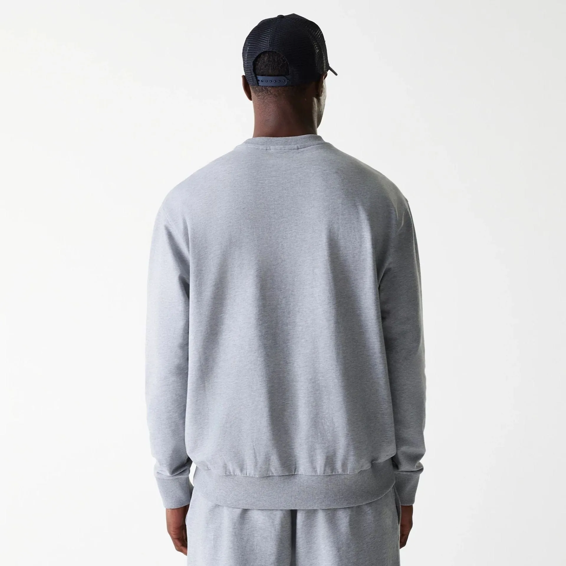 New Era Sweatshirts und Hoodies New York Yankees MLB League Essential Midi Grau Übergroßer Crewneck Pullover