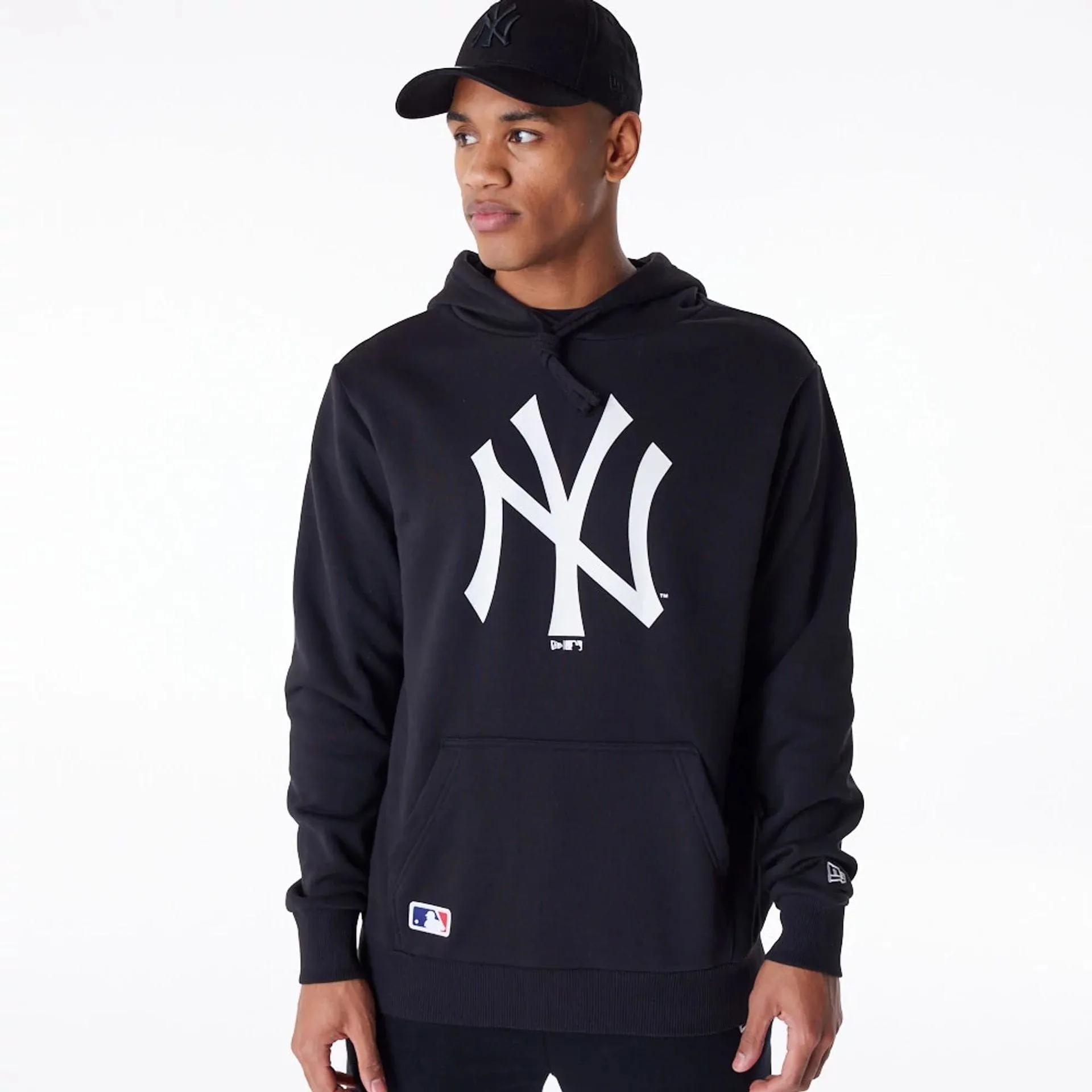 New Era Sweatshirts und Hoodies New York Yankees MLB Regular schwarzes Pullover-Hoodie