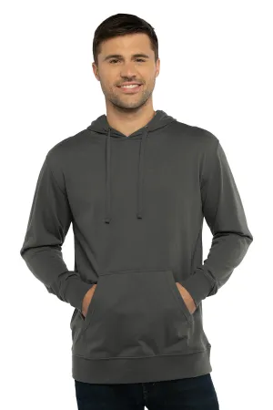 Next Level Herren French Terry Fleece Kapuzenpullover mit Kangaroo-Tasche - Heavy Metal Grau