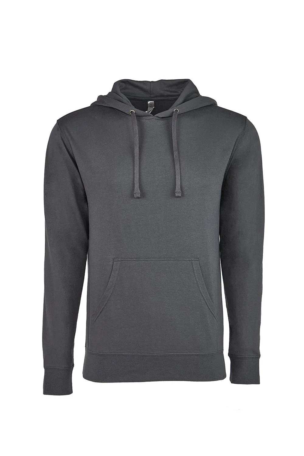 Next Level Herren French Terry Fleece Kapuzenpullover mit Kangaroo-Tasche - Heavy Metal Grau