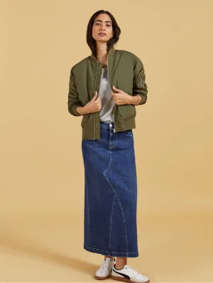 Nia Bio-Baumwollrock | Dunkelindigo