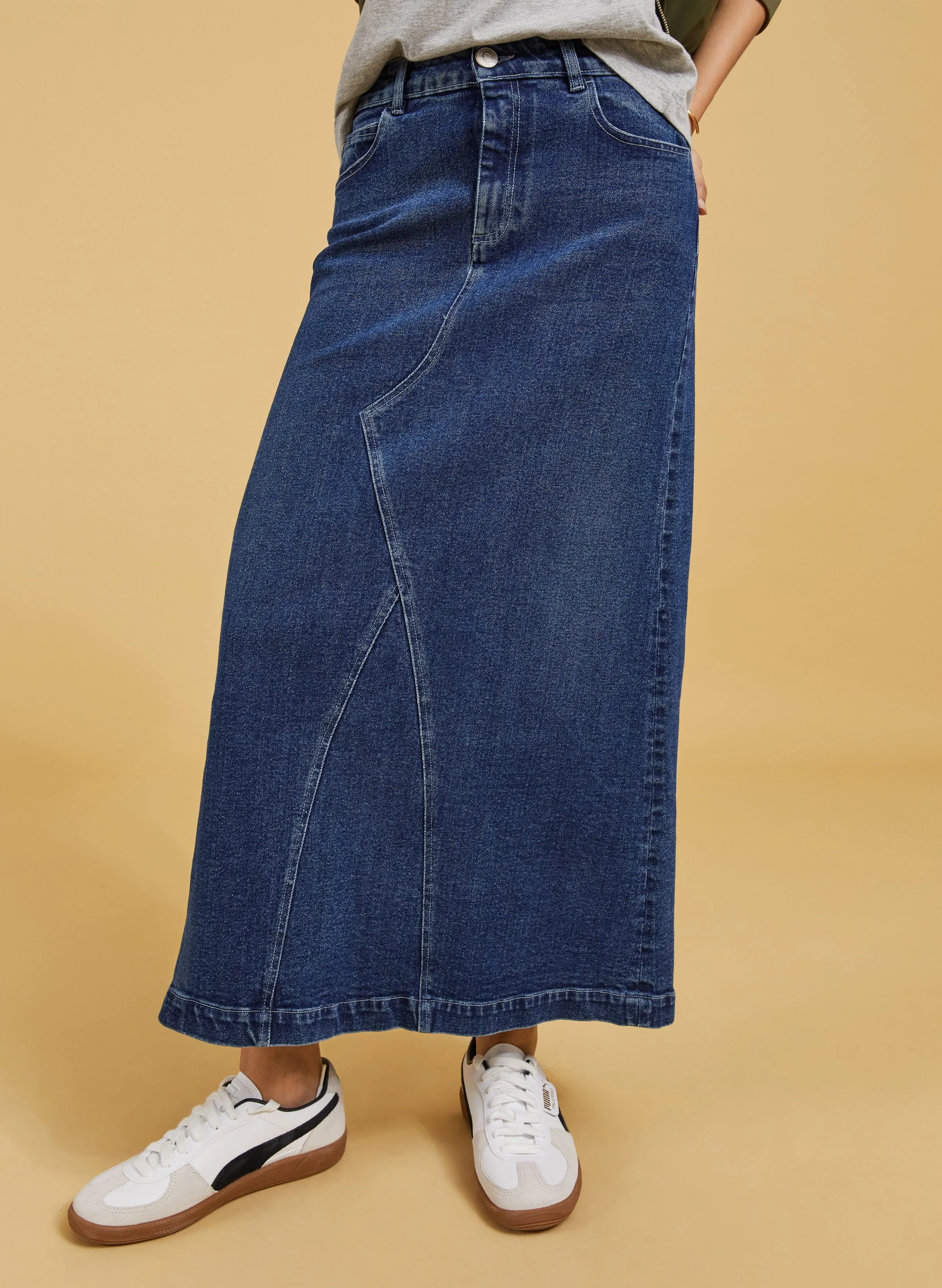 Nia Bio-Baumwollrock | Dunkelindigo