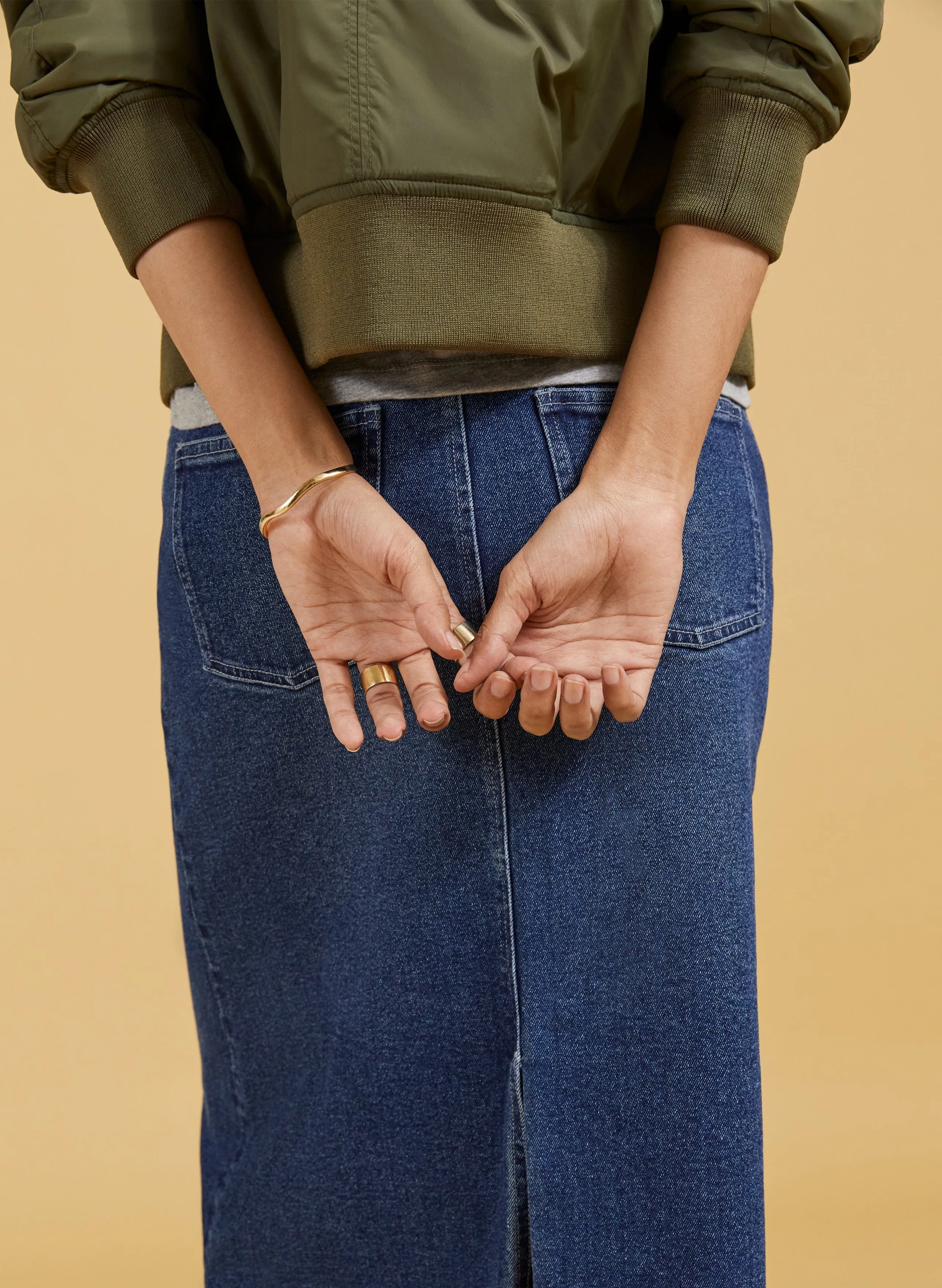Nia Bio-Baumwollrock | Dunkelindigo