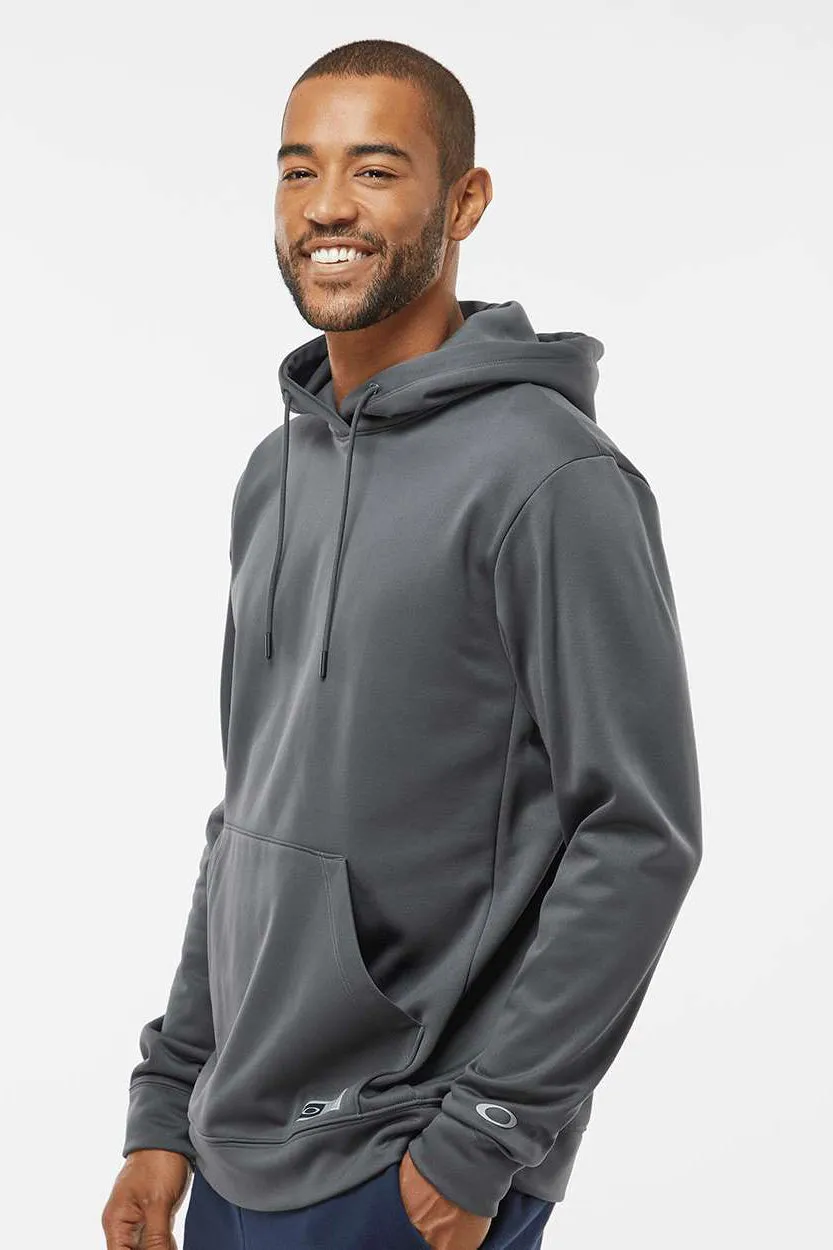 Oakley Herren Team Issue Hydrolix Kapuzenpullover mit Beuteltasche - Geschmiedetes Eisengrau