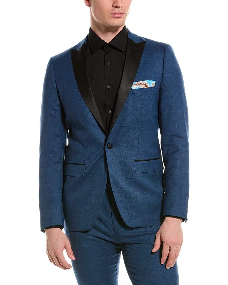 Paisley & Grauer Grosvenor Schlanke Spitze Smokingjacke