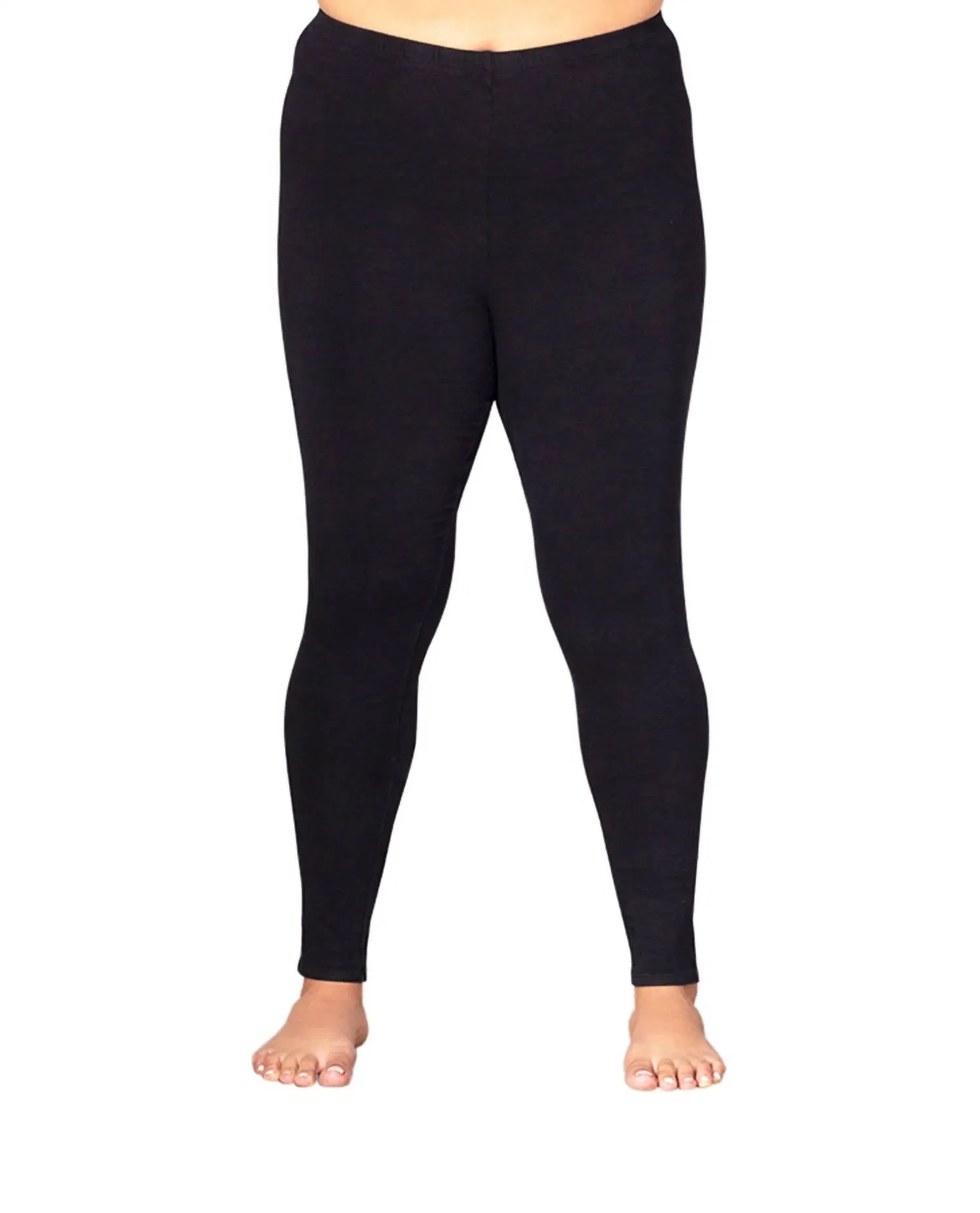Plus Size Leggings in Schwarz
