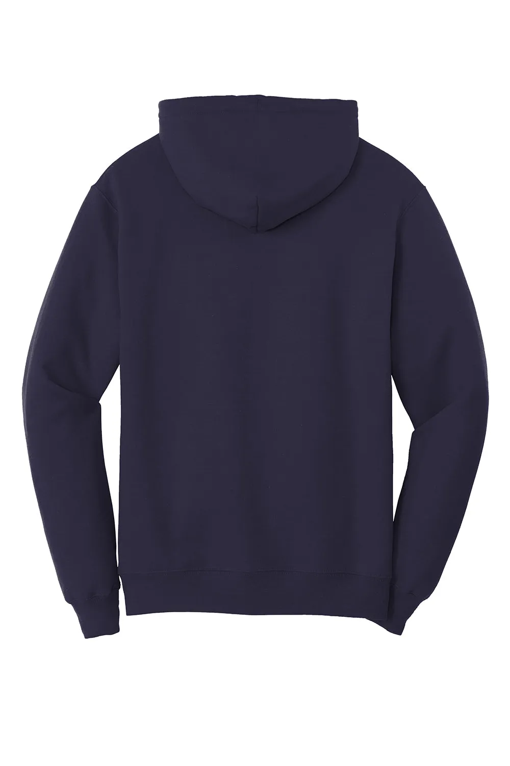 Port & Company Herren Core Pill Resistant Fleece Kapuzenpullover Hoodie mit Beuteltasche - Echt Marineblau