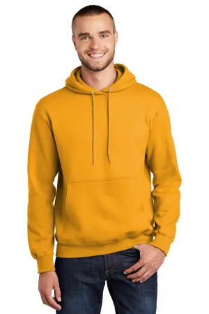 Port & Company Herren Essential Pille-resistente Fleece Kapuzenpullover Hoodie mit Beuteltasche - Gold