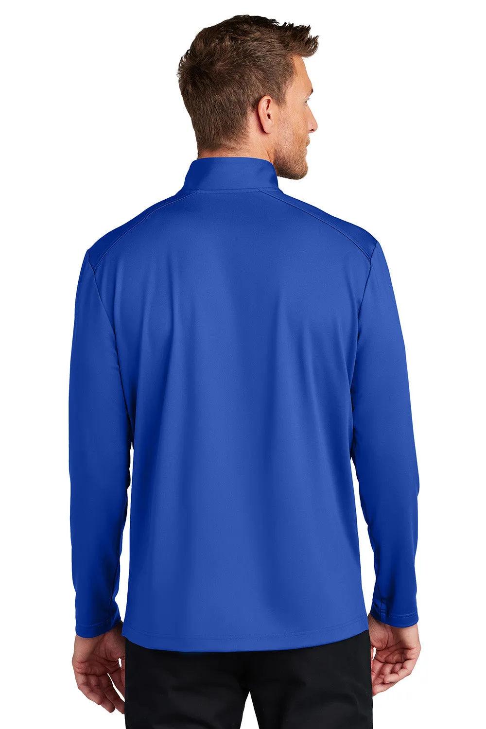 Port Authority Herren C-FREE Double Knit Feuchtigkeitstransportierendes 1/4-Zip Sweatshirt - Echtes Royalblau