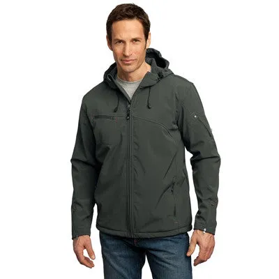 Port Authority Texturierte Softshell-Jacke mit Kapuze Port Authority