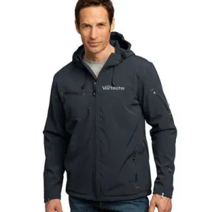 Port Authority Texturierte Softshell-Jacke mit Kapuze Port Authority