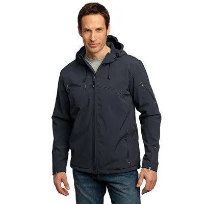 Port Authority Texturierte Softshell-Jacke mit Kapuze Port Authority