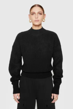 Priscilla Zweitextur-Pullover