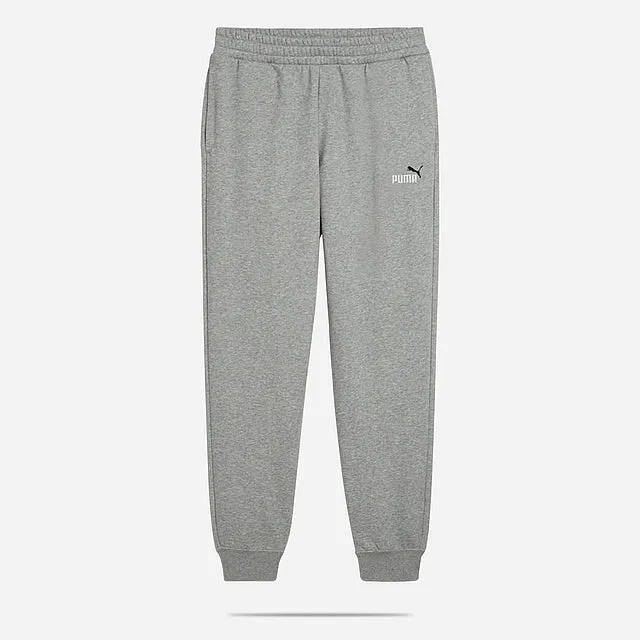 PUMA HERREN ESSENTIALS LOGO FLEECE GRAUE JOGGINGHOSE