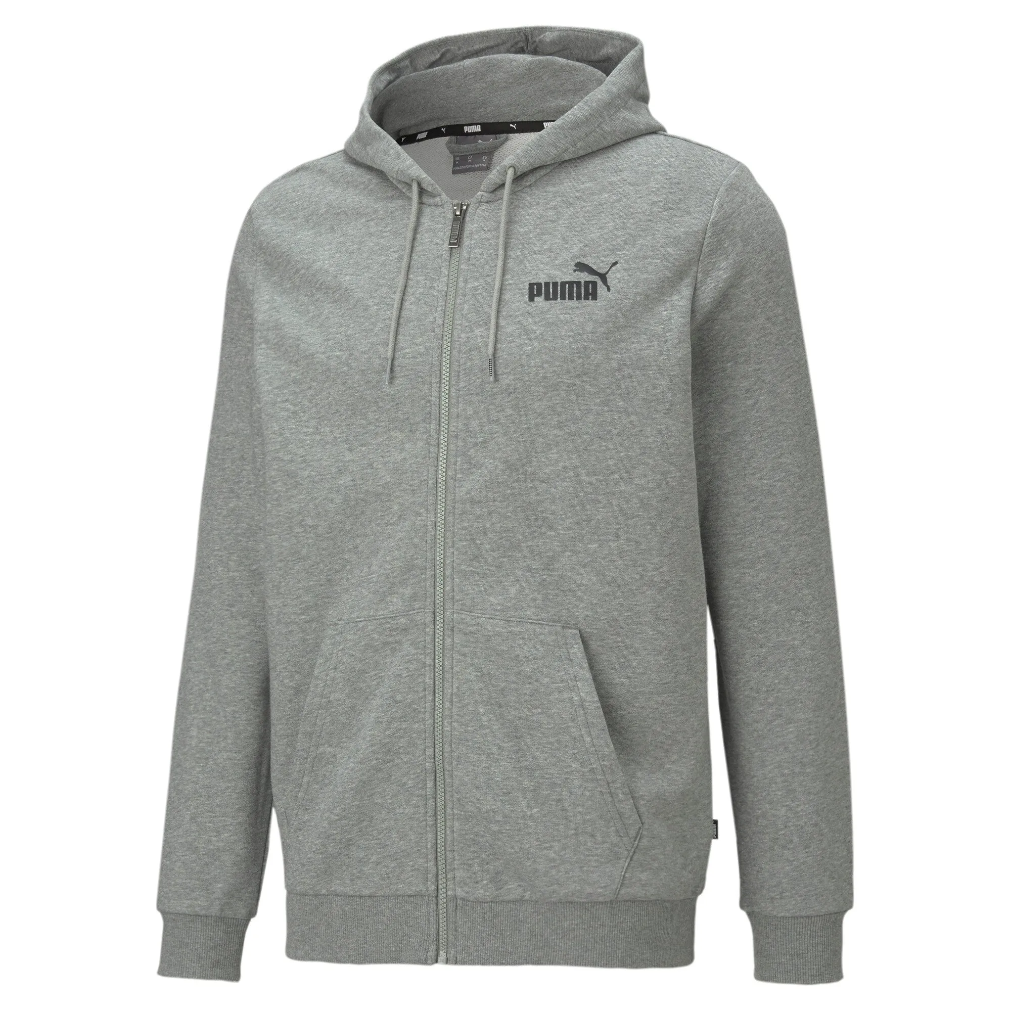 PUMA Herren Essentials Hoodie mit kleinem Logo und Vollreißverschluss