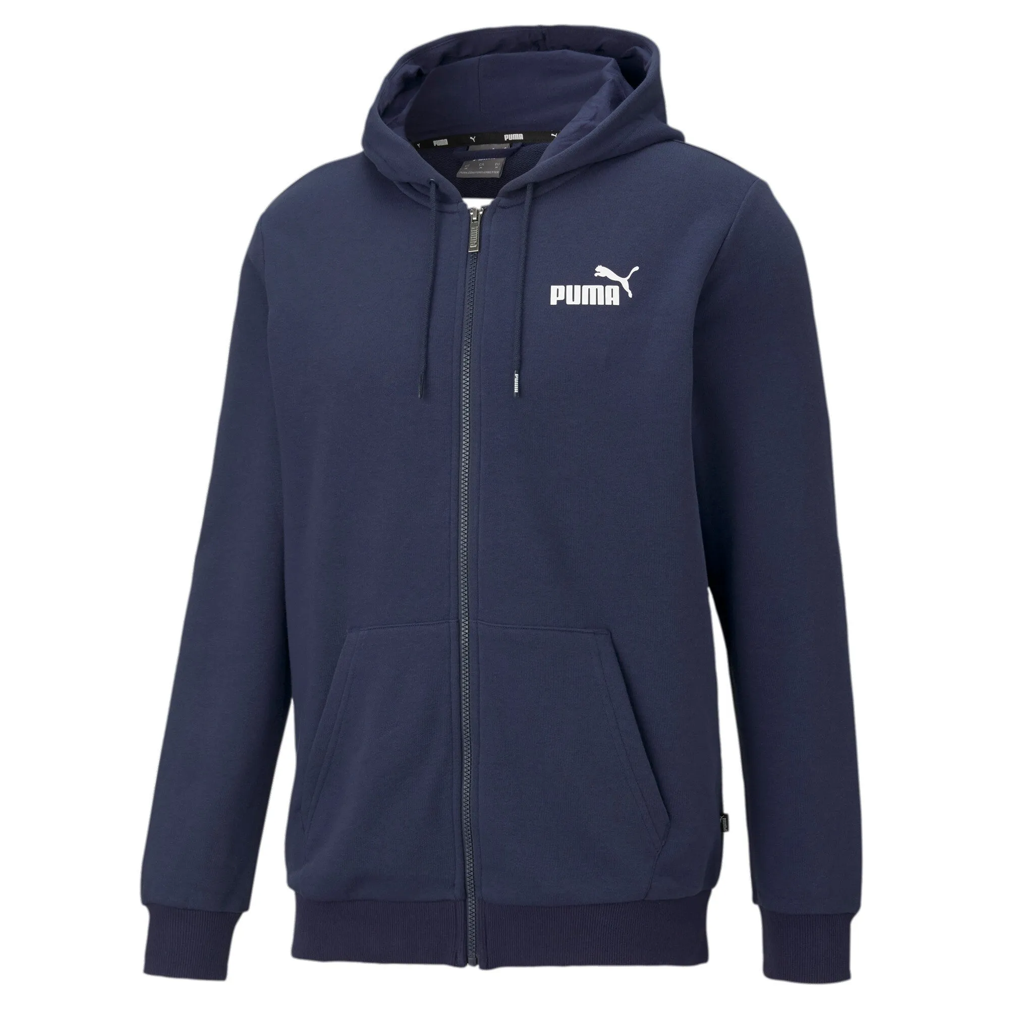 PUMA Herren Essentials Hoodie mit kleinem Logo und Vollreißverschluss