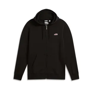 PUMA Herren Sweatjacke mit Logo aus Wildleder und Vollreißverschluss