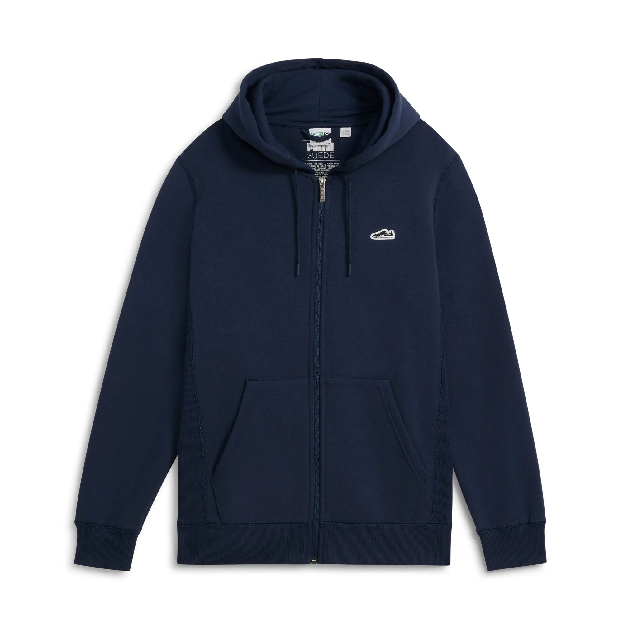 PUMA Herren Sweatjacke mit Logo aus Wildleder und Vollreißverschluss