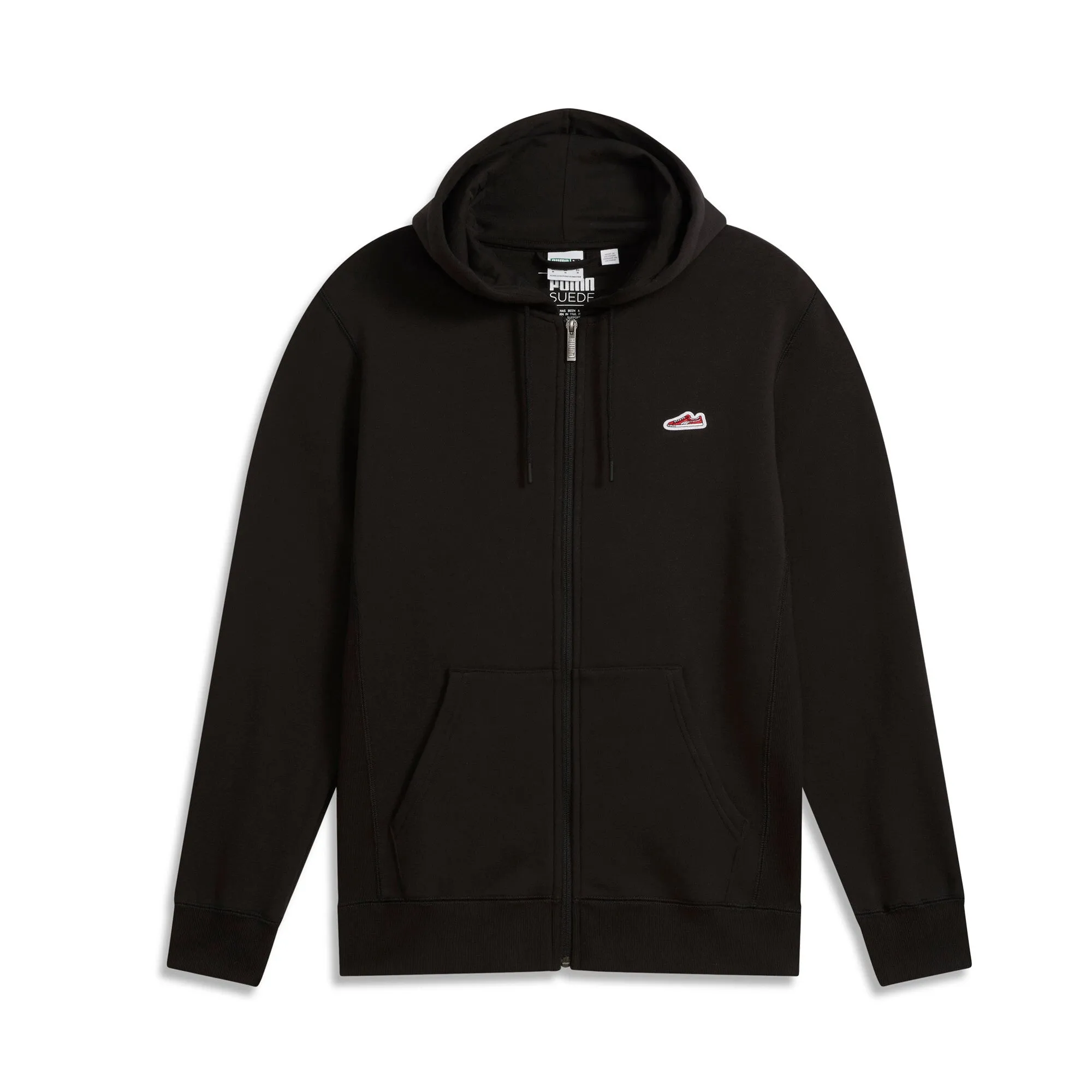PUMA Herren Sweatjacke mit Logo aus Wildleder und Vollreißverschluss