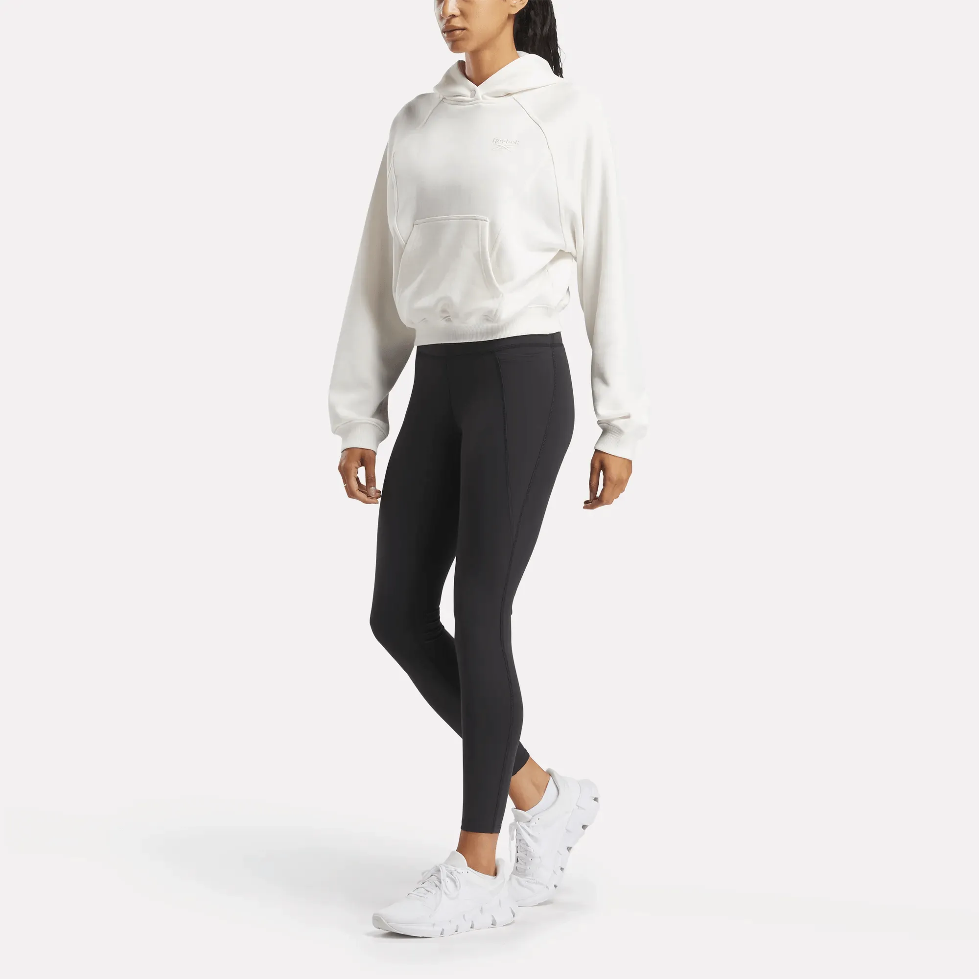 Reebok Damenbekleidung Icon Elements French Terry Kapuzenpullover