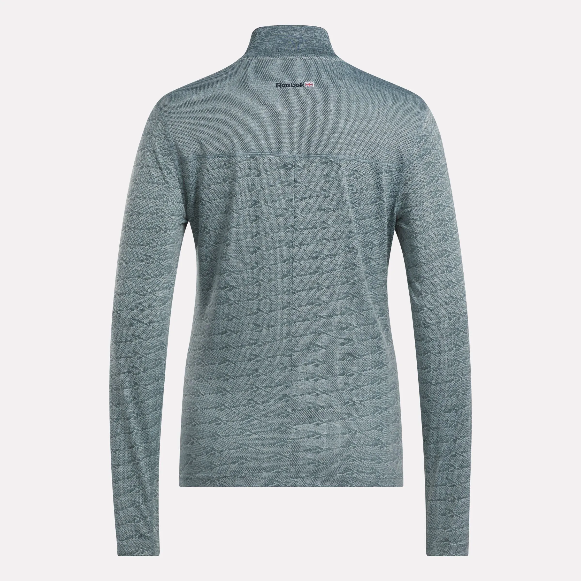 Reebok Bekleidung Damen Langarm Engineered Vector Jacquard 1/4-Zip Golf Pullover Top