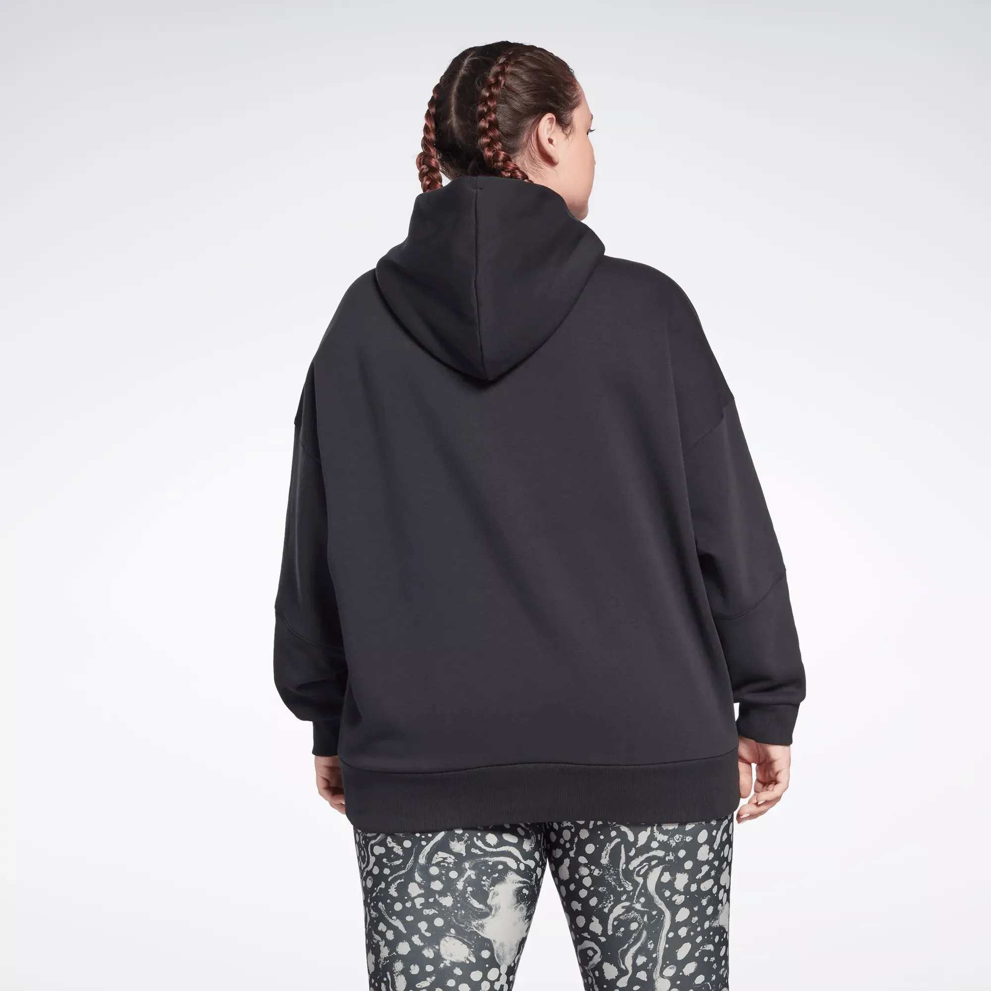Reebok Bekleidung Damen Lux Übergroße Kapuzenjacke (Plus Size)