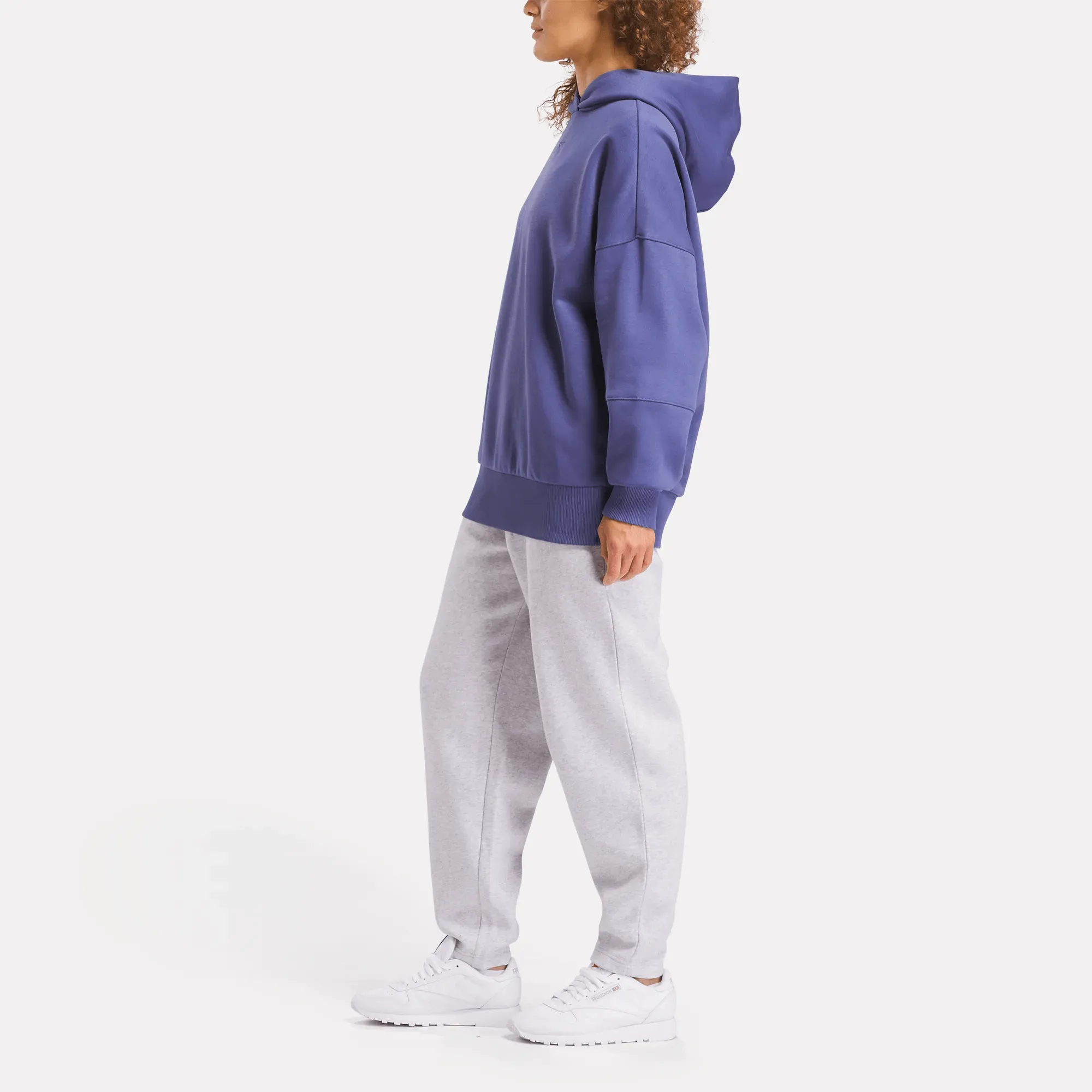 Reebok Bekleidung Damen Lux Übergroße Kapuzenjacke
