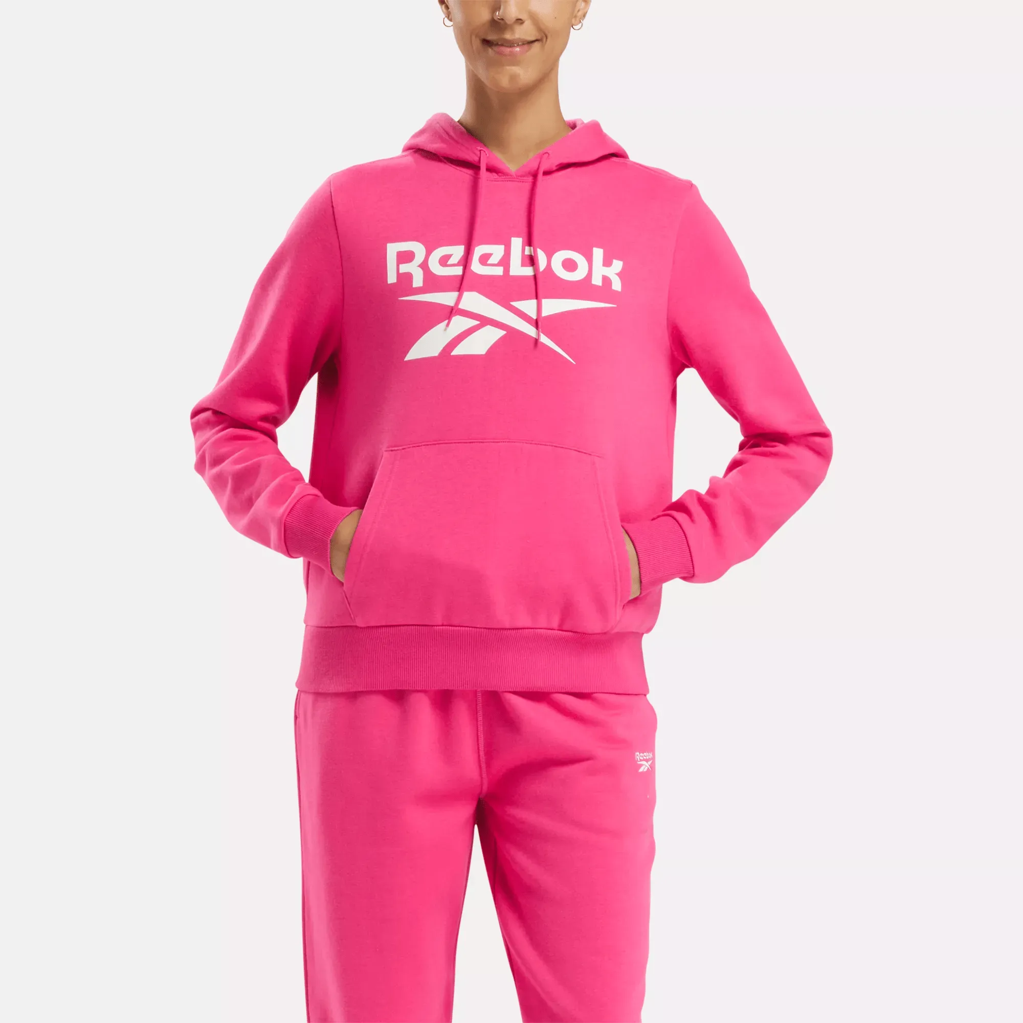 Reebok Bekleidung Damen Reebok Identity Fleece-Hoodie mit großem Logo