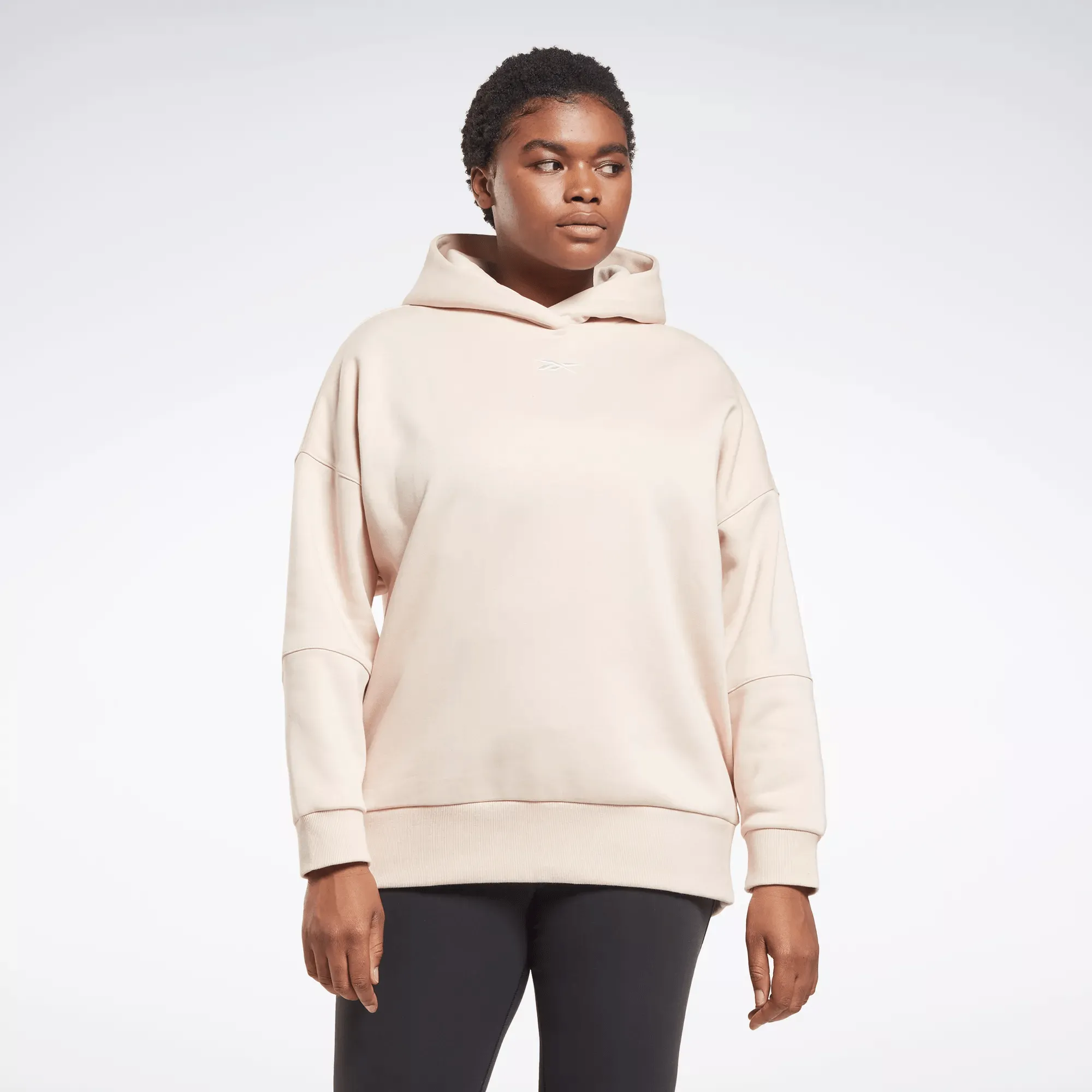 Reebok Damen Studio Recycelter Oversize Hoodie (Plus Size) Beige Reebok