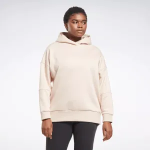 Reebok Damen Studio Recycelter Oversize Hoodie (Plus Size) Beige Reebok