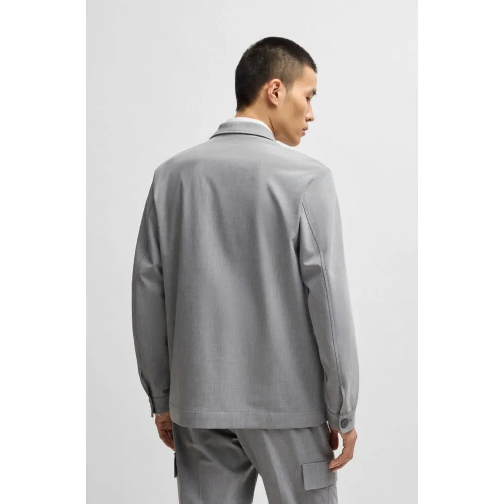 Bequeme Jacke aus gebundenem Stretchstoff
