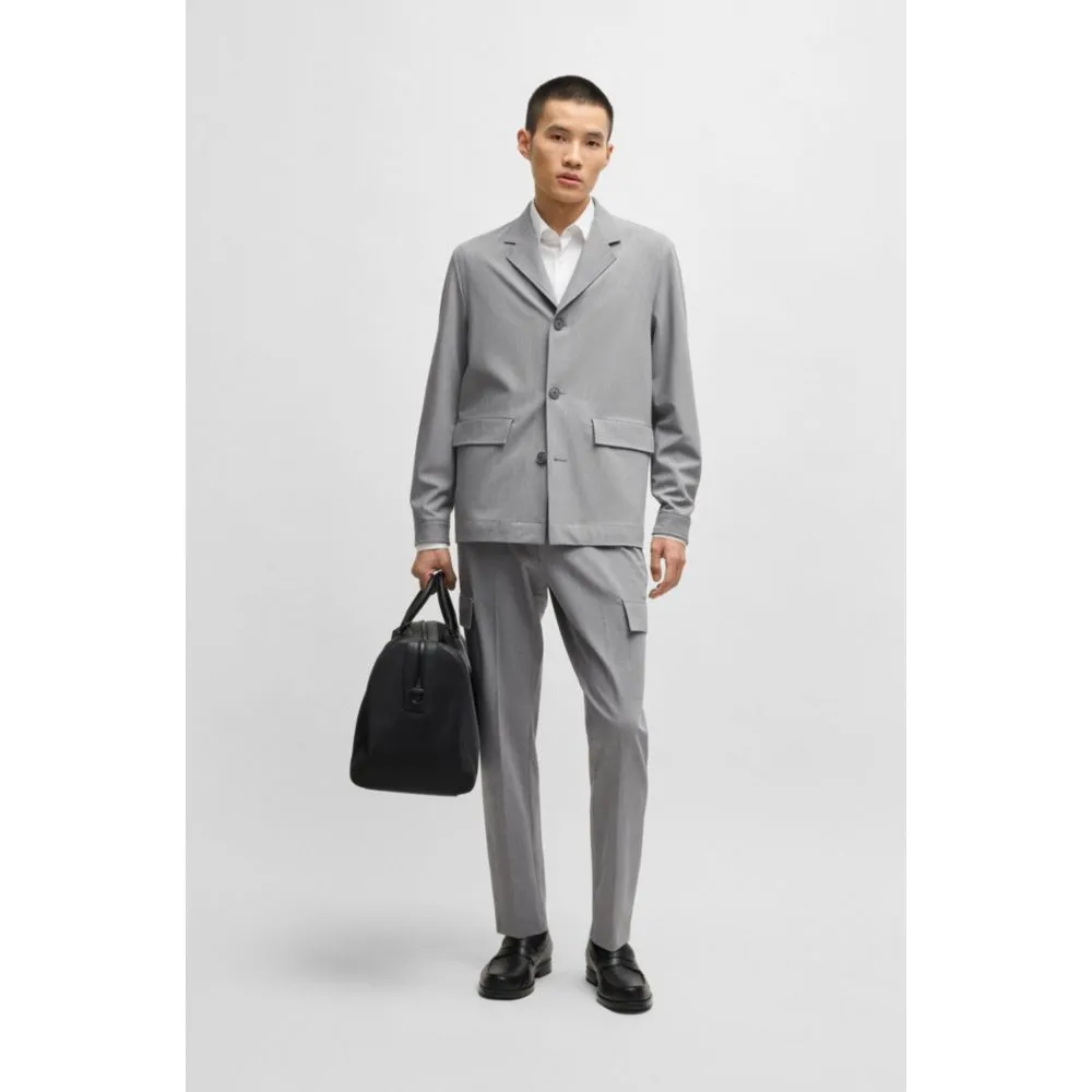 Bequeme Jacke aus gebundenem Stretchstoff