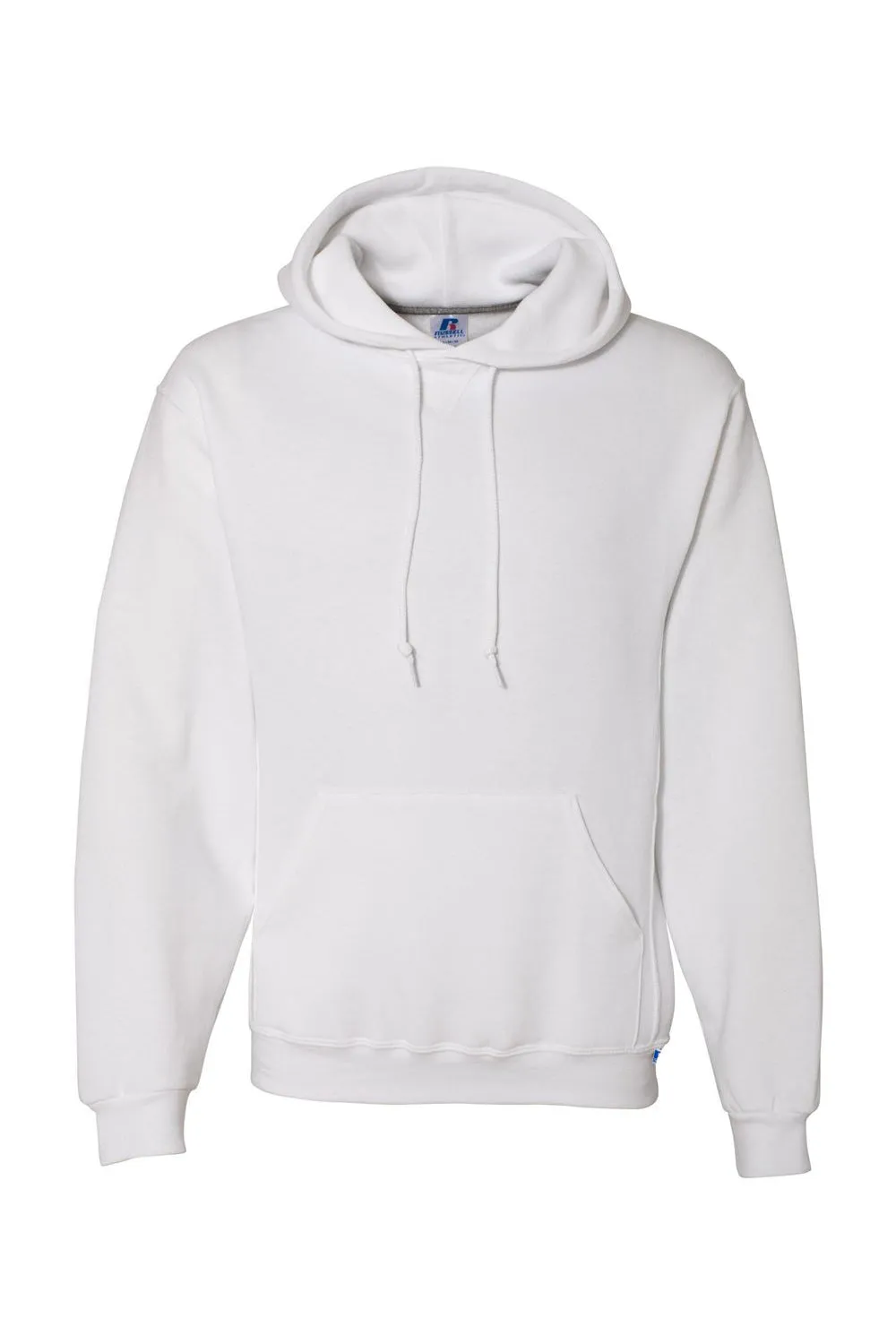 Russell Athletic Herren Dri-Power Feuchtigkeitstransportierende Kapuzenpullover Hoodie mit Kangaroo-Tasche - Weiß