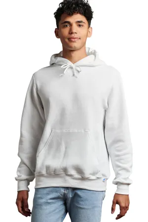 Russell Athletic Herren Dri-Power Feuchtigkeitstransportierende Kapuzenpullover Hoodie mit Kangaroo-Tasche - Weiß