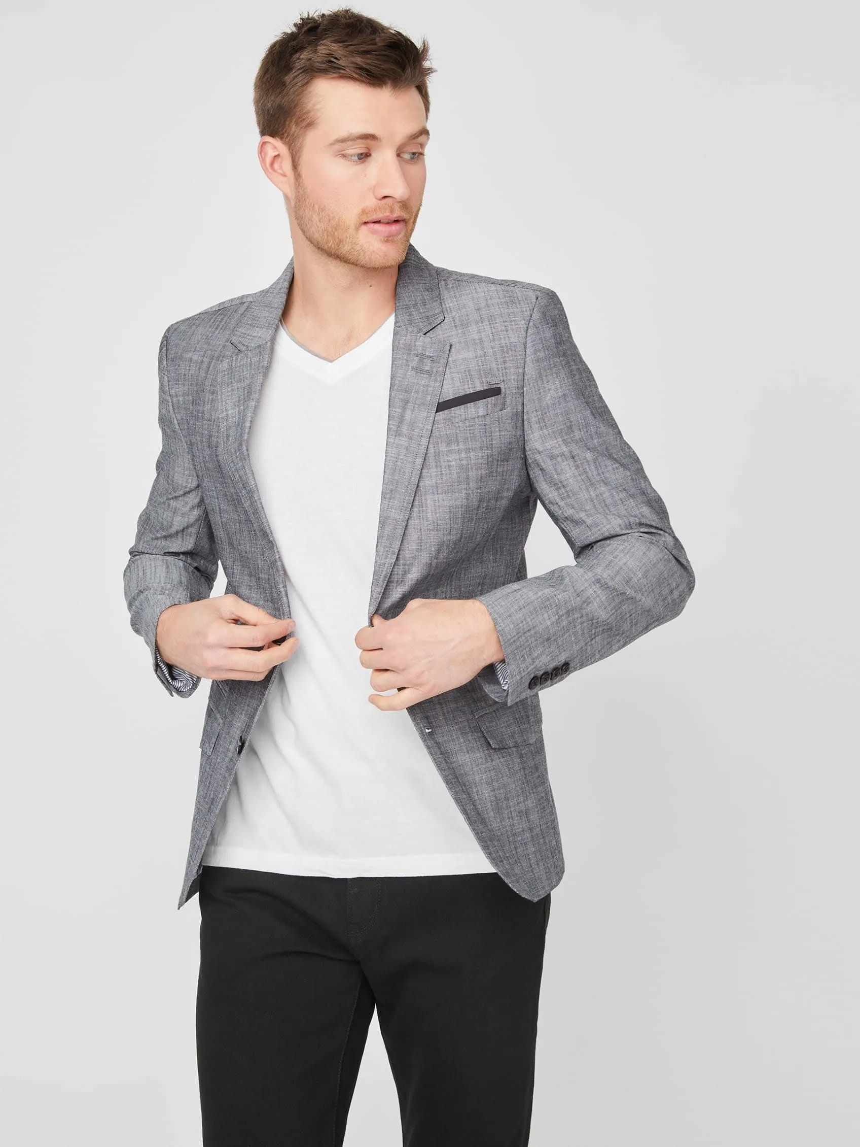 Sanders Chambray Blazer