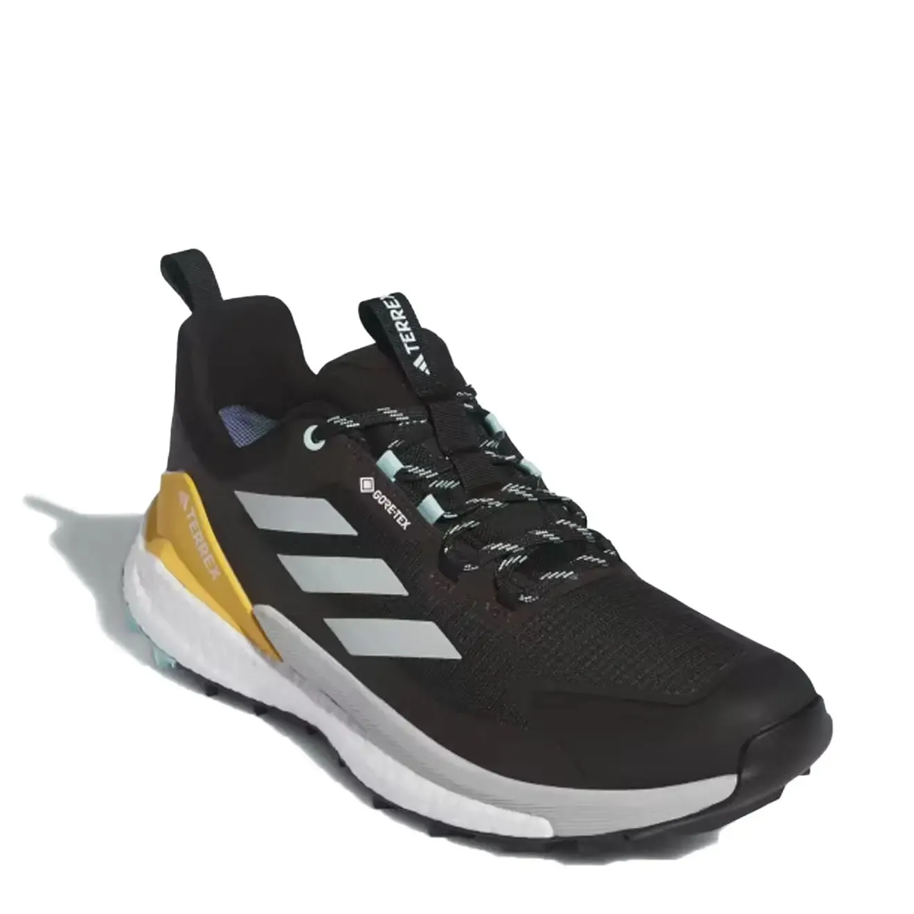 Adidas Terrex Herren Adidas Terrex Free Hiker 2.0 Low Gore-Tex Wanderstiefel Core Schwarz / Wonder Silber / Semi Flash Aqua