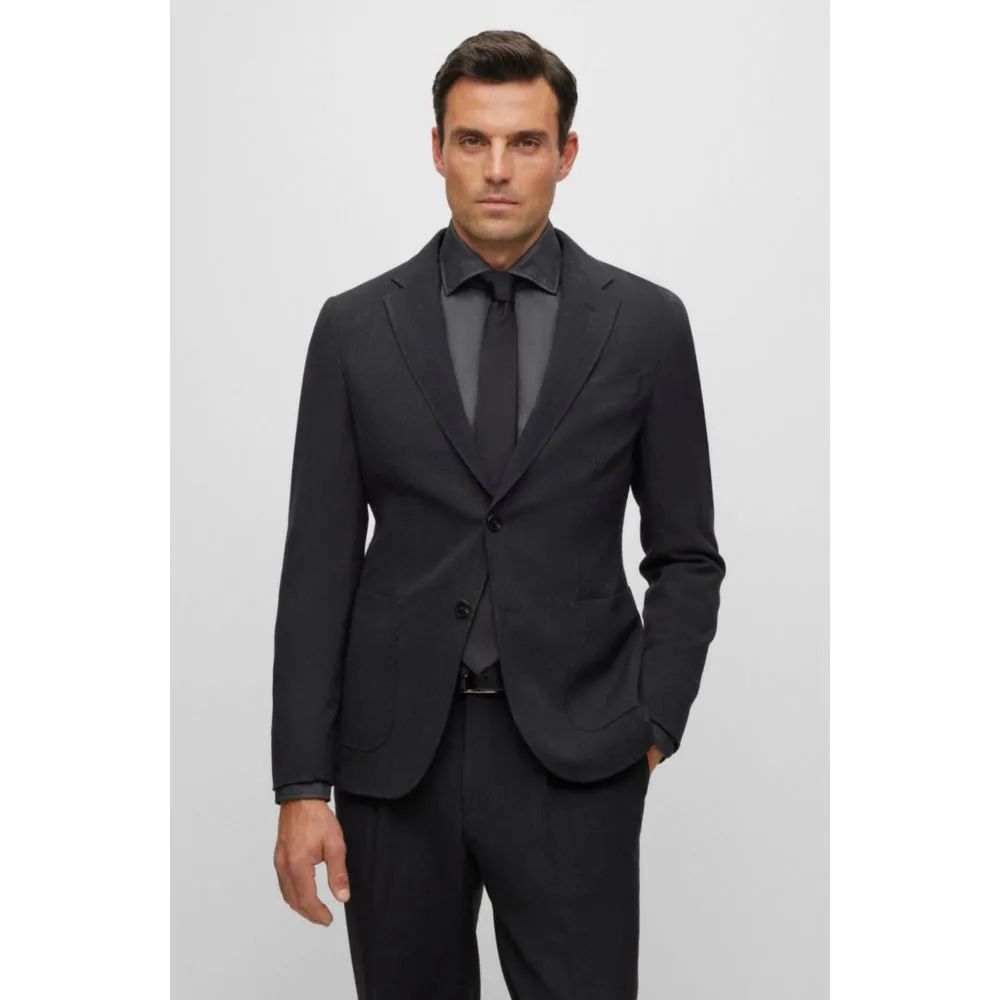 Slim-fit Anzug aus fein gemusterter Wollmischung