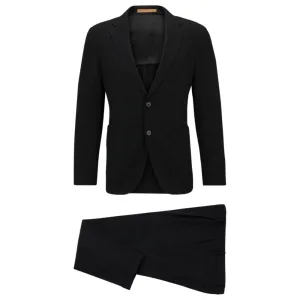 Slim-fit Anzug aus fein gemusterter Wollmischung