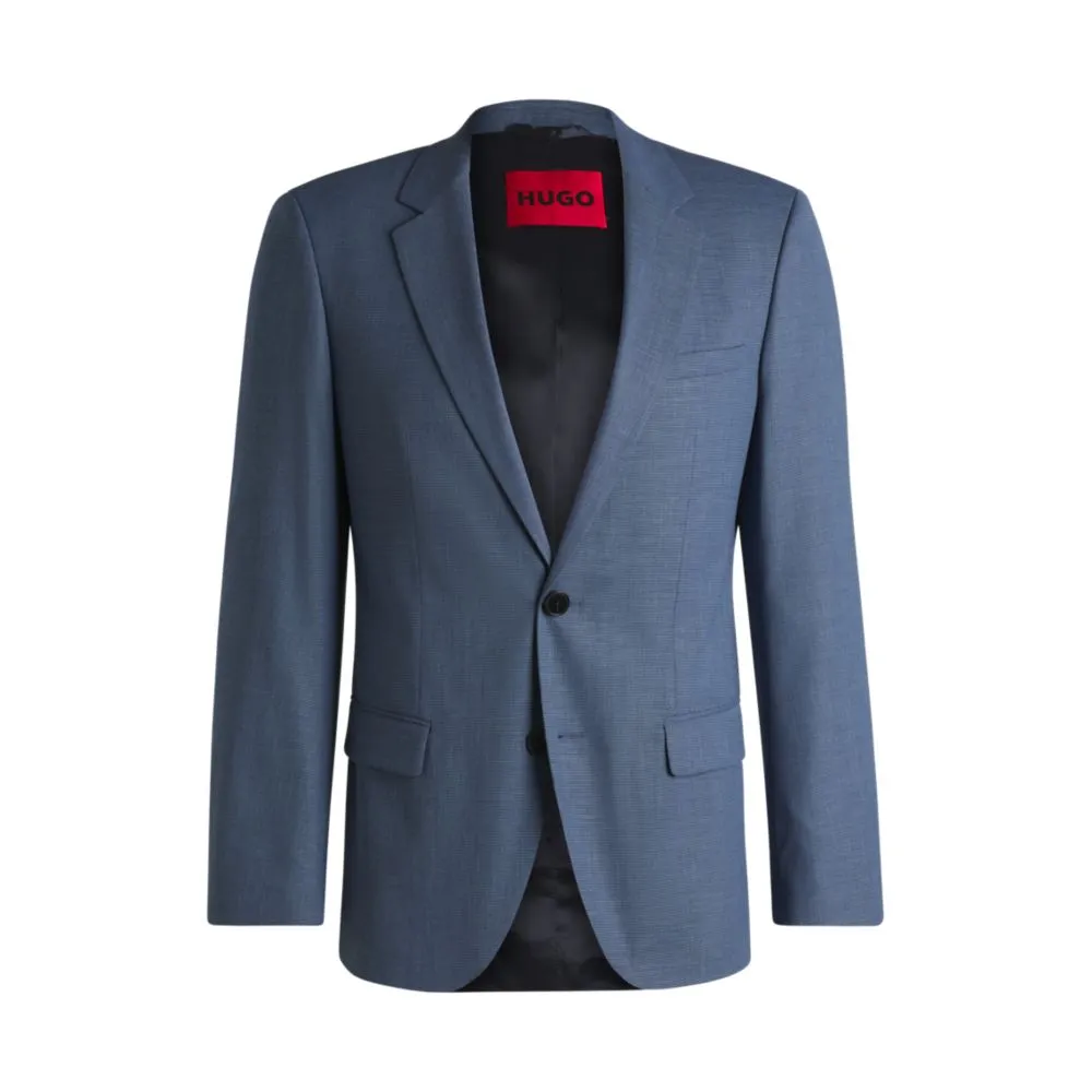 Slim-fit Sakko in mouliné Performance-Stretch-Stoff