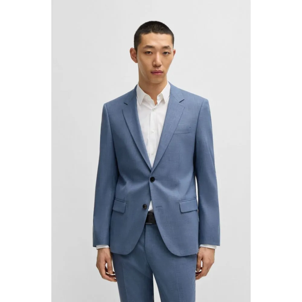 Slim-fit Sakko in mouliné Performance-Stretch-Stoff
