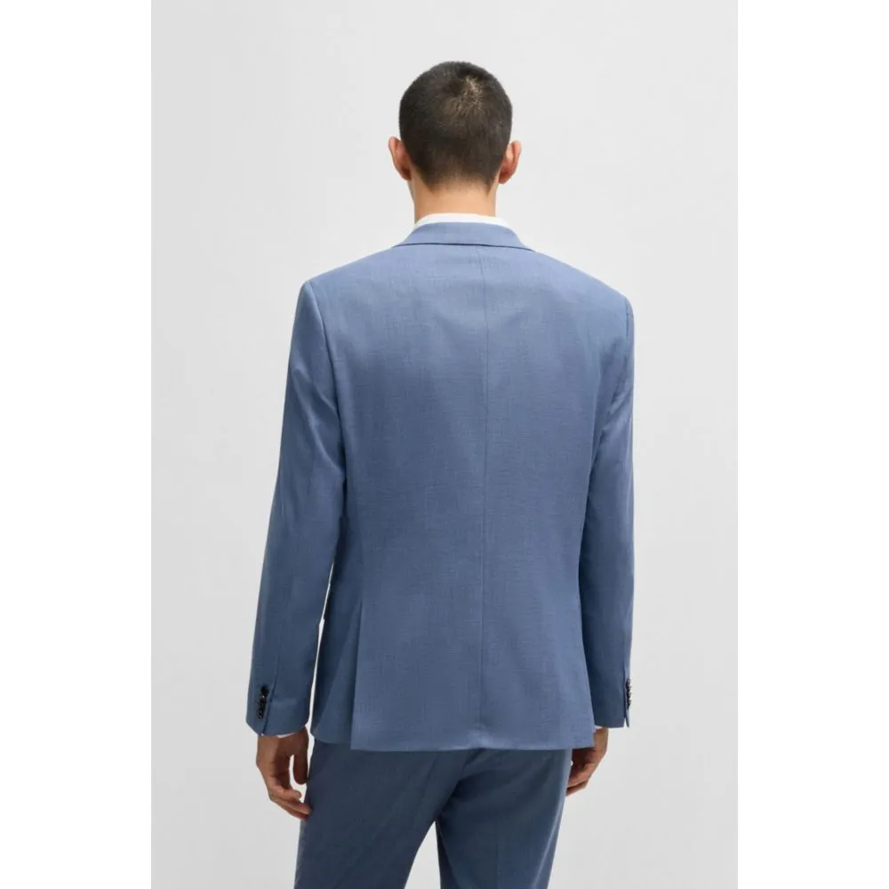 Slim-fit Sakko in mouliné Performance-Stretch-Stoff